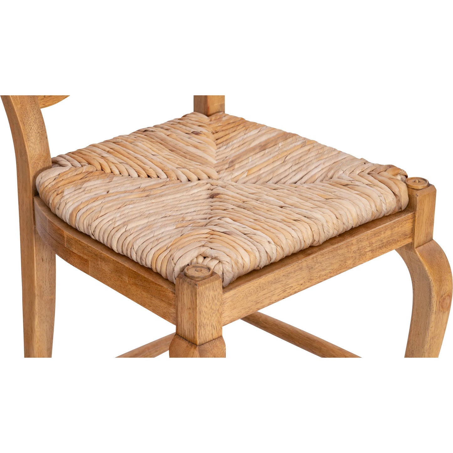 003 SI-2441016 | Closeup | Provencial Counter Stool by Maitland-Smith in natural oak. Made from unique in a transitional style.