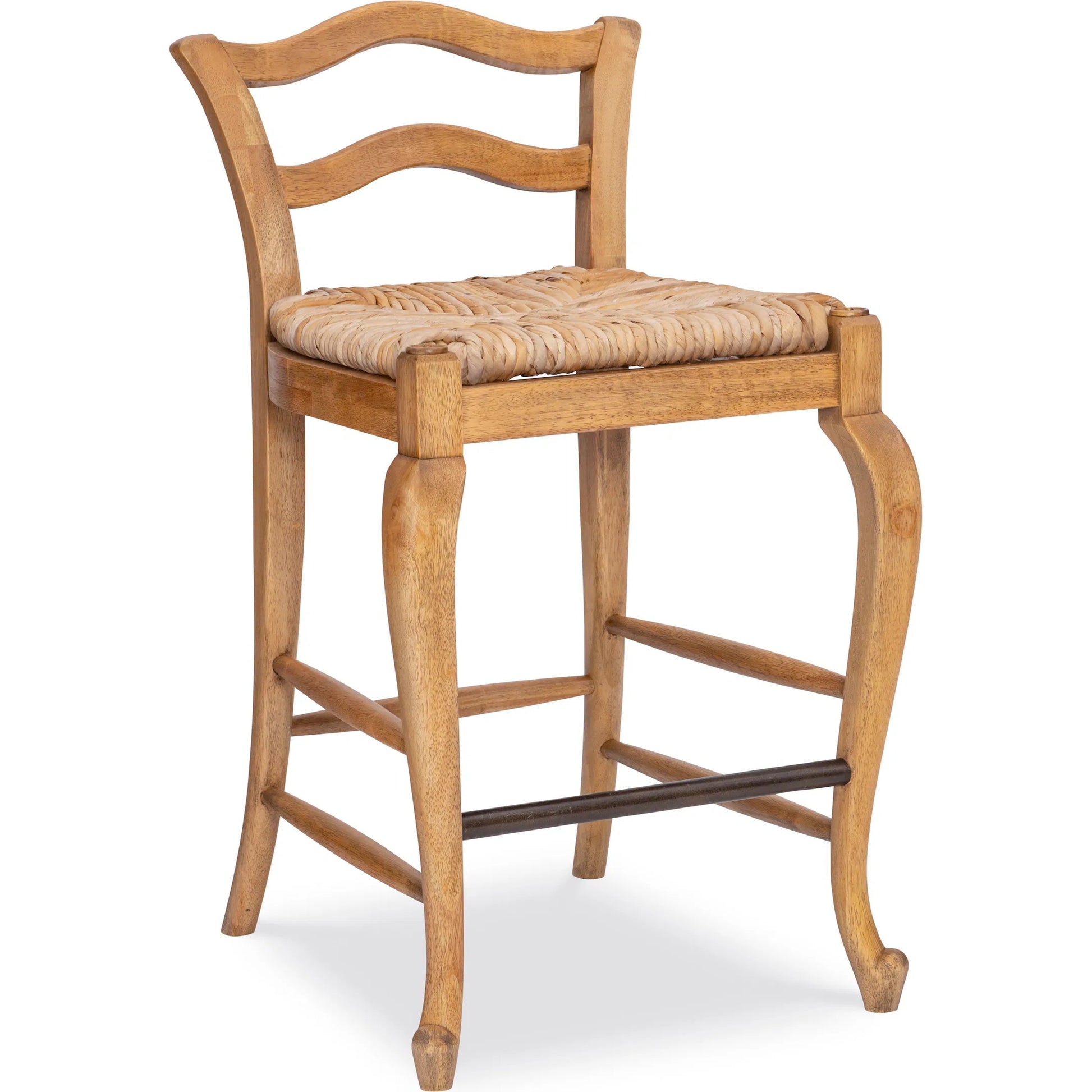 Provencial Counter Stool by Maitland-Smith in natural oak. Made from unique in a transitional style.