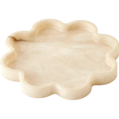 Cumulus Alabaster Tray by Global Views in ivory. Made from unique in a unique style.