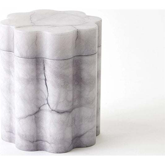 Cumulus Alabaster Box by Global Views. Made from alabaster in a modern style.