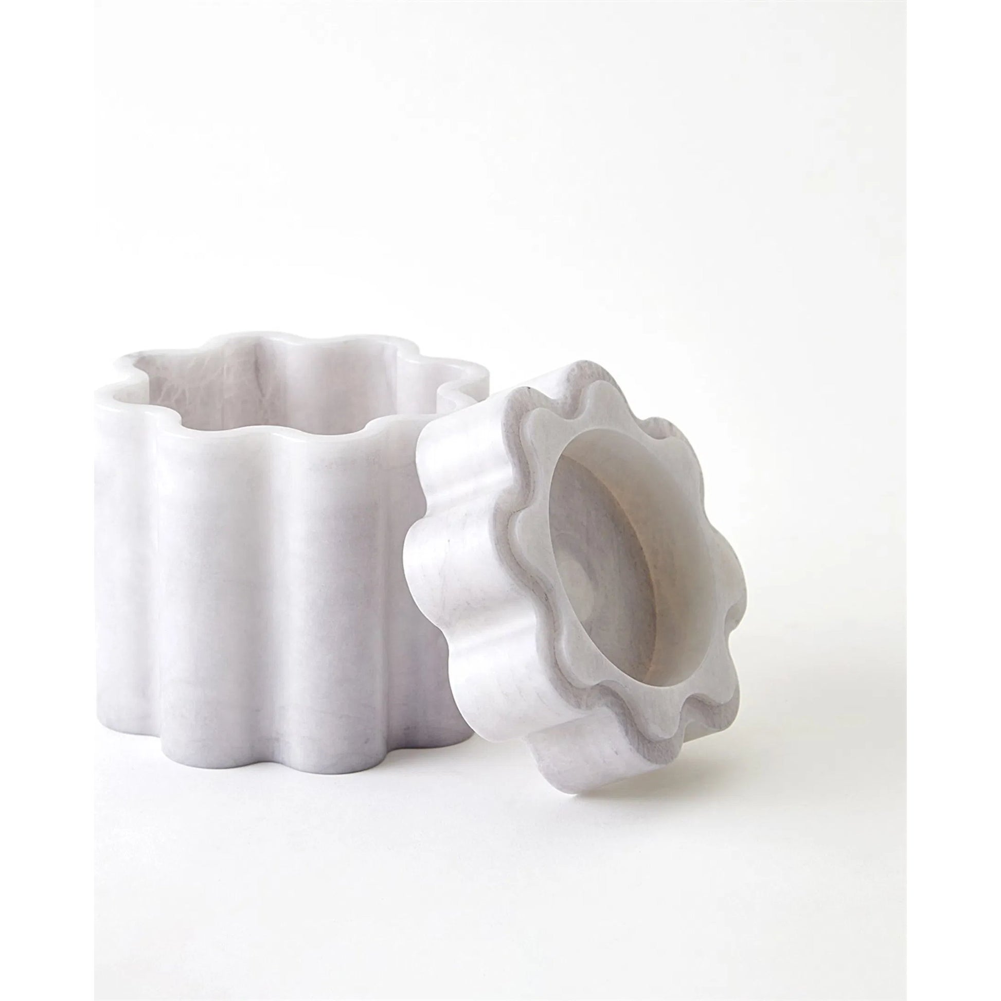 Cumulus Alabaster Box by Global Views. Made from alabaster in a unique style.