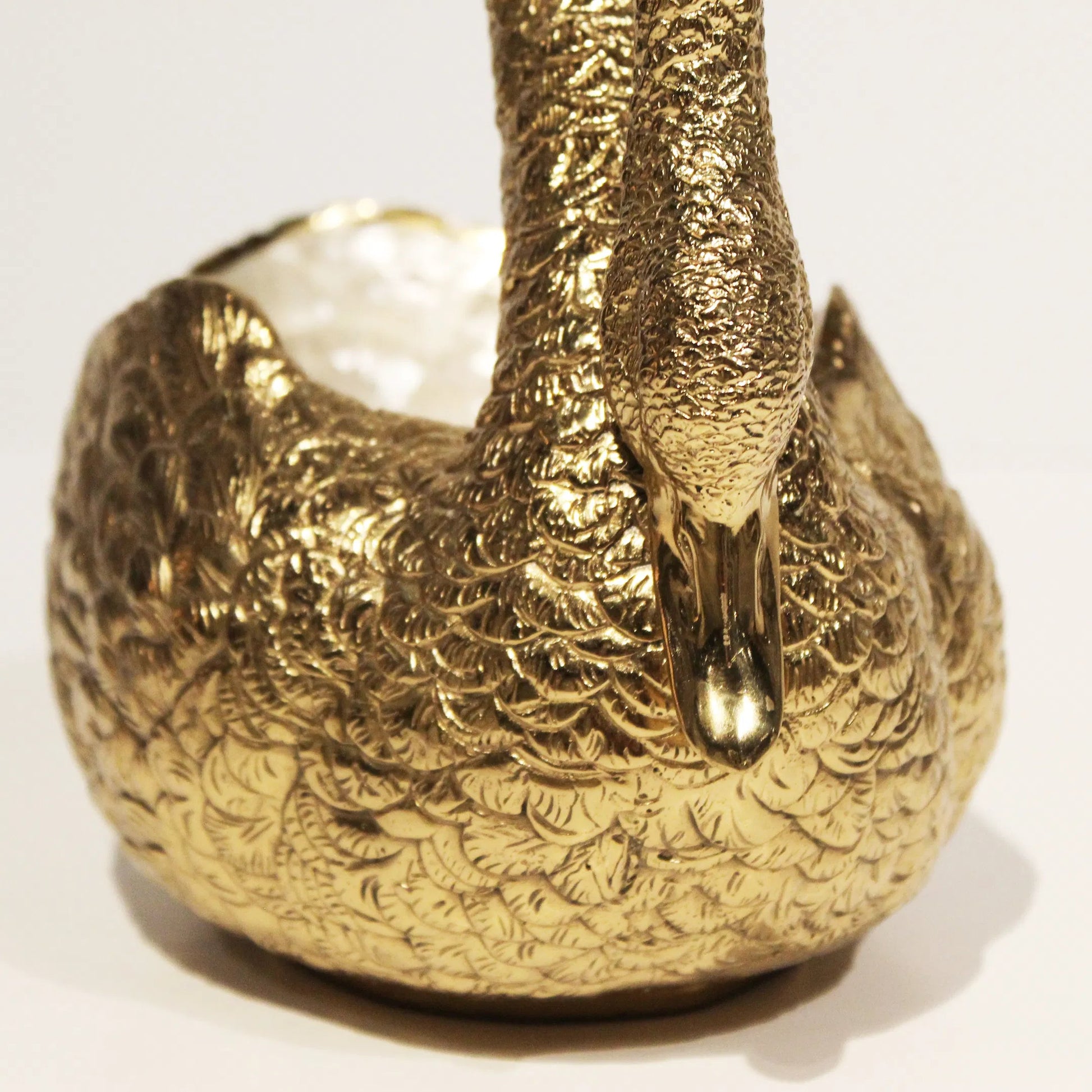 Swan Bowl by Maitland-Smith. Made from unique in a traditional style.