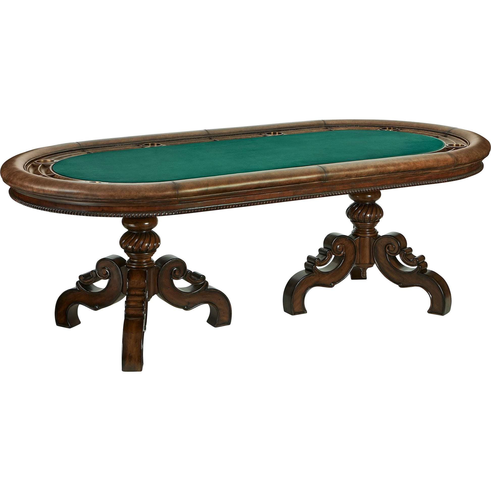 Texas Hold'em Game Table by Maitland-Smith. Made from unique in a traditional style.