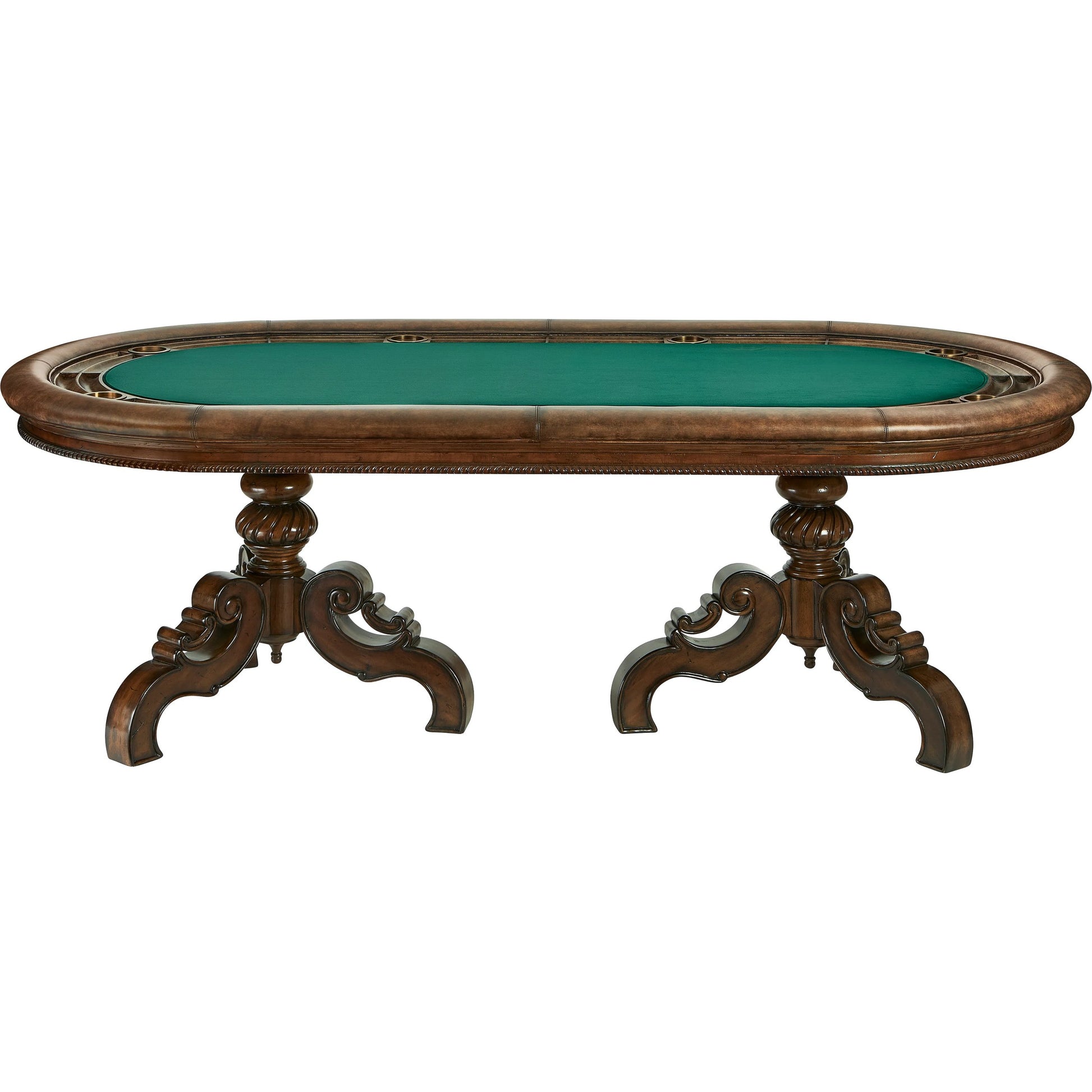 Texas Hold'em Game Table by Maitland-Smith. Made from unique in a traditional style.