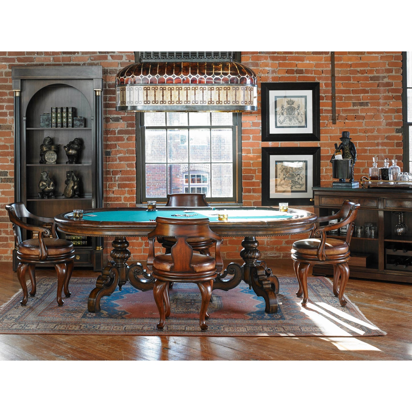 006 SI-2015517 | Lifestyle | Texas Hold'em Game Table by Maitland-Smith. Made from unique in a traditional style.