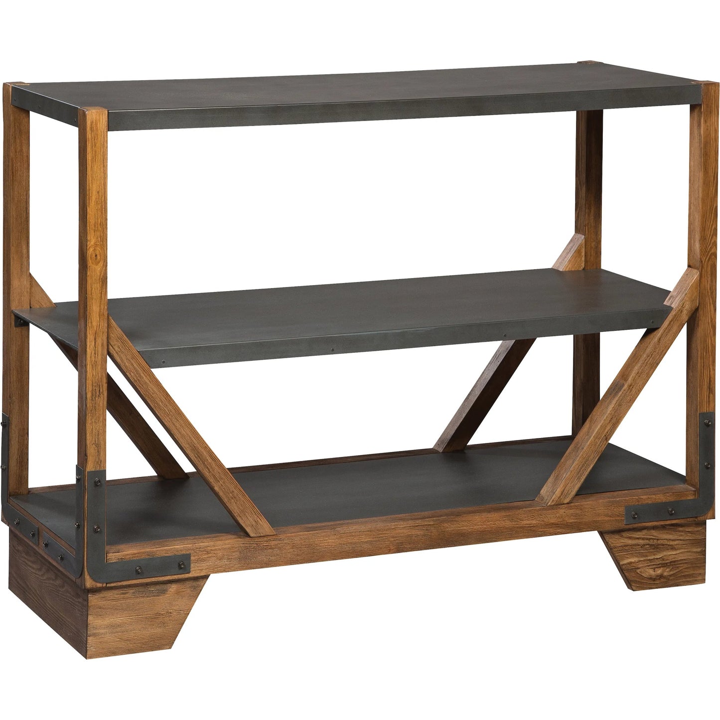 000 SI-2635901 | Primary Silo | Boone Forge Bar Cabinet by Fairfield Chair in brown and weathered pecan. Made from cold weather, russian pine solids, veneers in a unique style.
