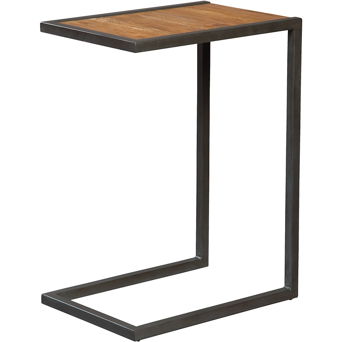 000 SI-2635902 | Primary Silo | Boone Forge Drink Table by Fairfield Chair in brown and weathered pecan. Made from cold weather, russian pine solids, veneers in a unique style.