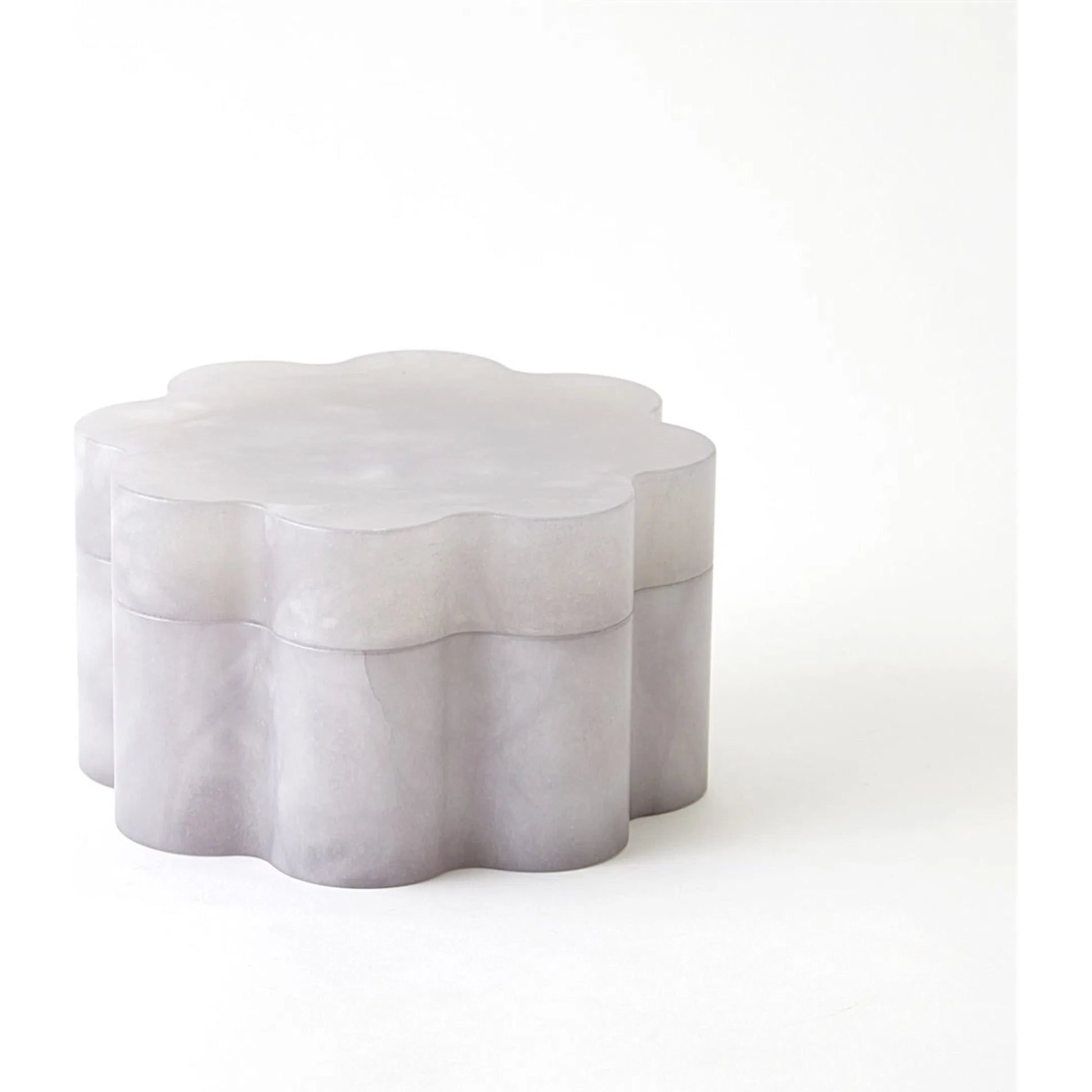 Cumulus Alabaster Wide Box by Global Views in ivory. Made from unique in a unique style.