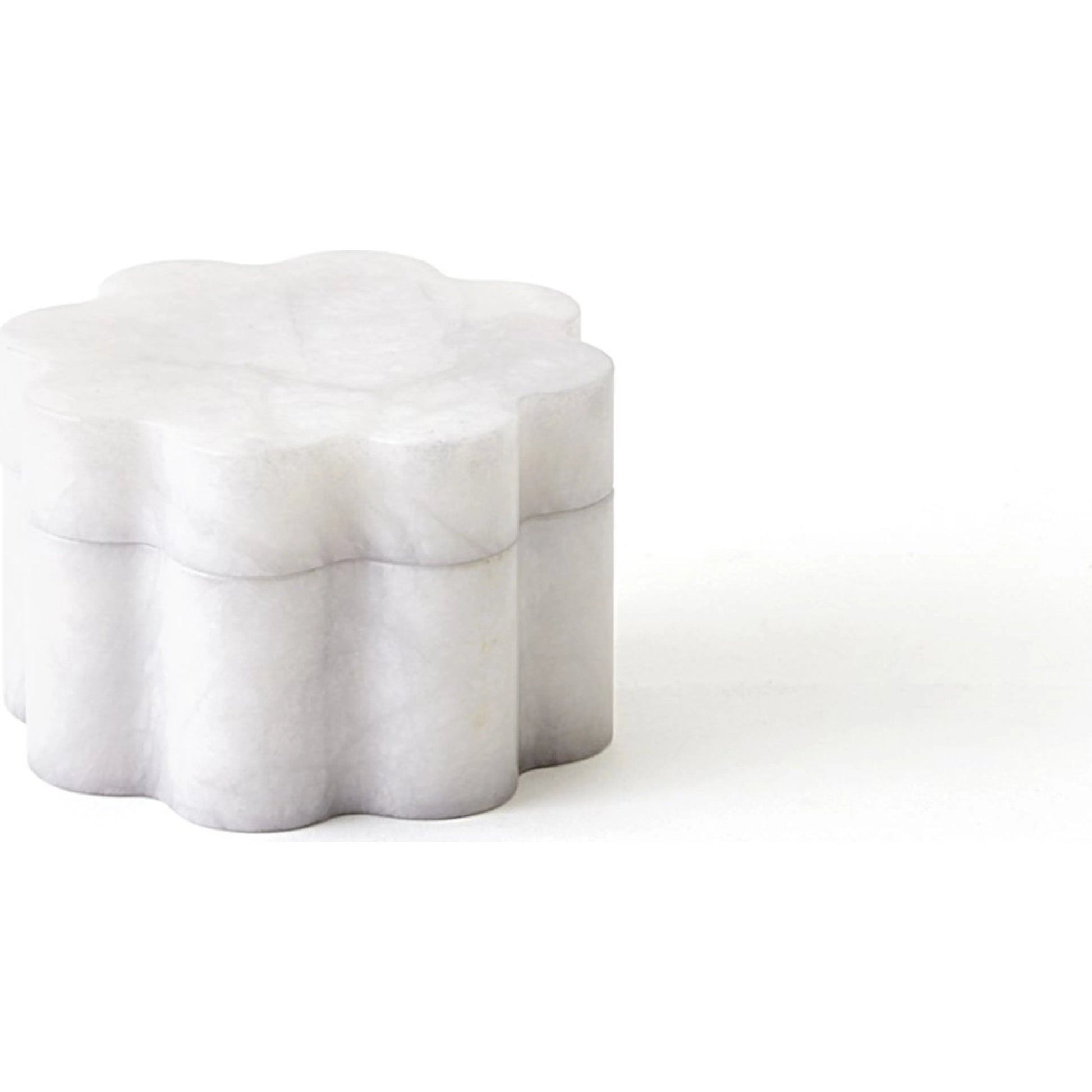 Cumulus Alabaster Wide Box by Global Views in ivory. Made from unique in a unique style.