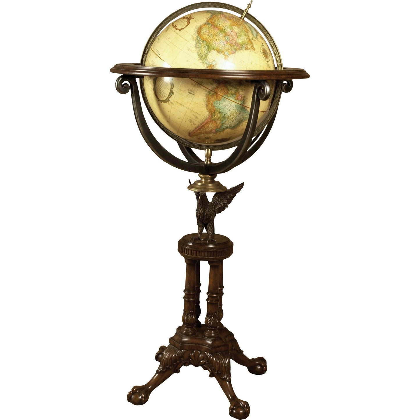 001 SI-2015520 | Primary Silo | Eagle World Globe by Maitland-Smith. Made from unique in a traditional style.