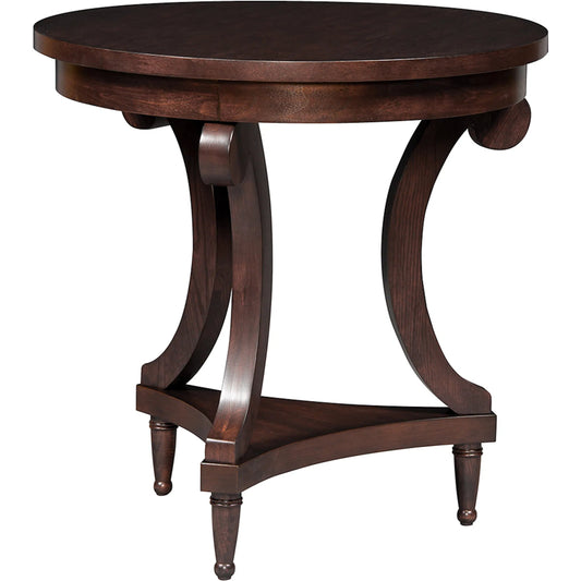 000 SI-2635906 | Primary Silo | Belmont Accent Table by Fairfield Chair in brown and sable. Made from elm, birch solids, veneers in a unique style.