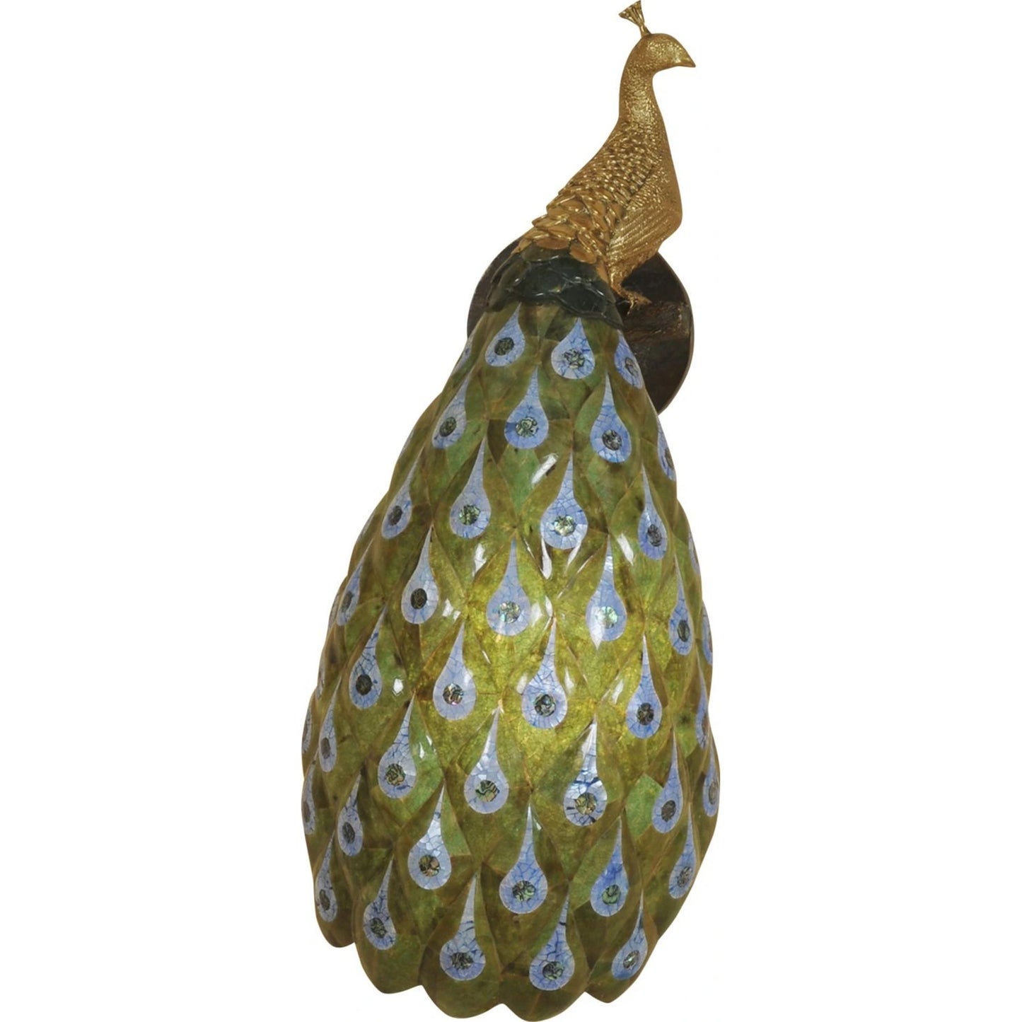 001 SI-2015529 | Primary Silo | Peacock Sconce by Maitland-Smith. Made from unique in a traditional style.