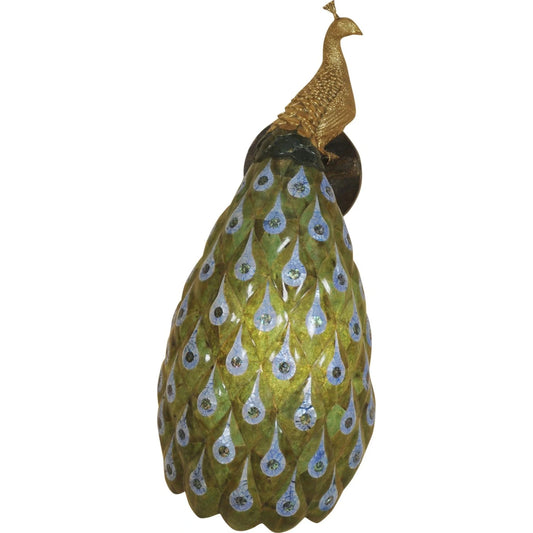 Peacock Sconce by Maitland-Smith. Made from unique in a traditional style.