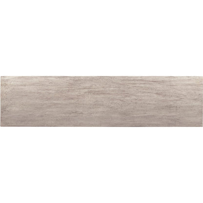 Aspect Credenza by Fairfield Chair in grey and dune. Made from mango solids in a unique style.
