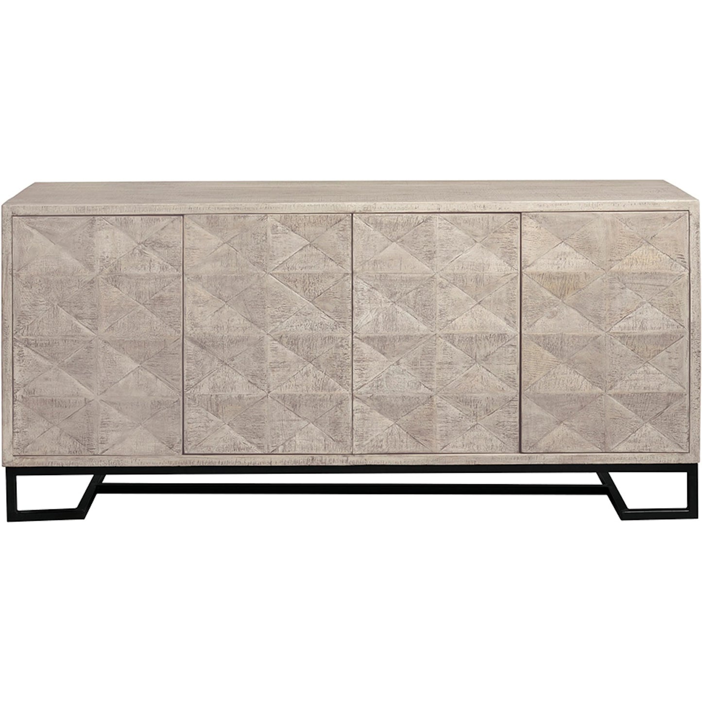 003 SI-2635910 | Additional Silo | Aspect Credenza by Fairfield Chair in grey and dune. Made from mango solids in a unique style.
