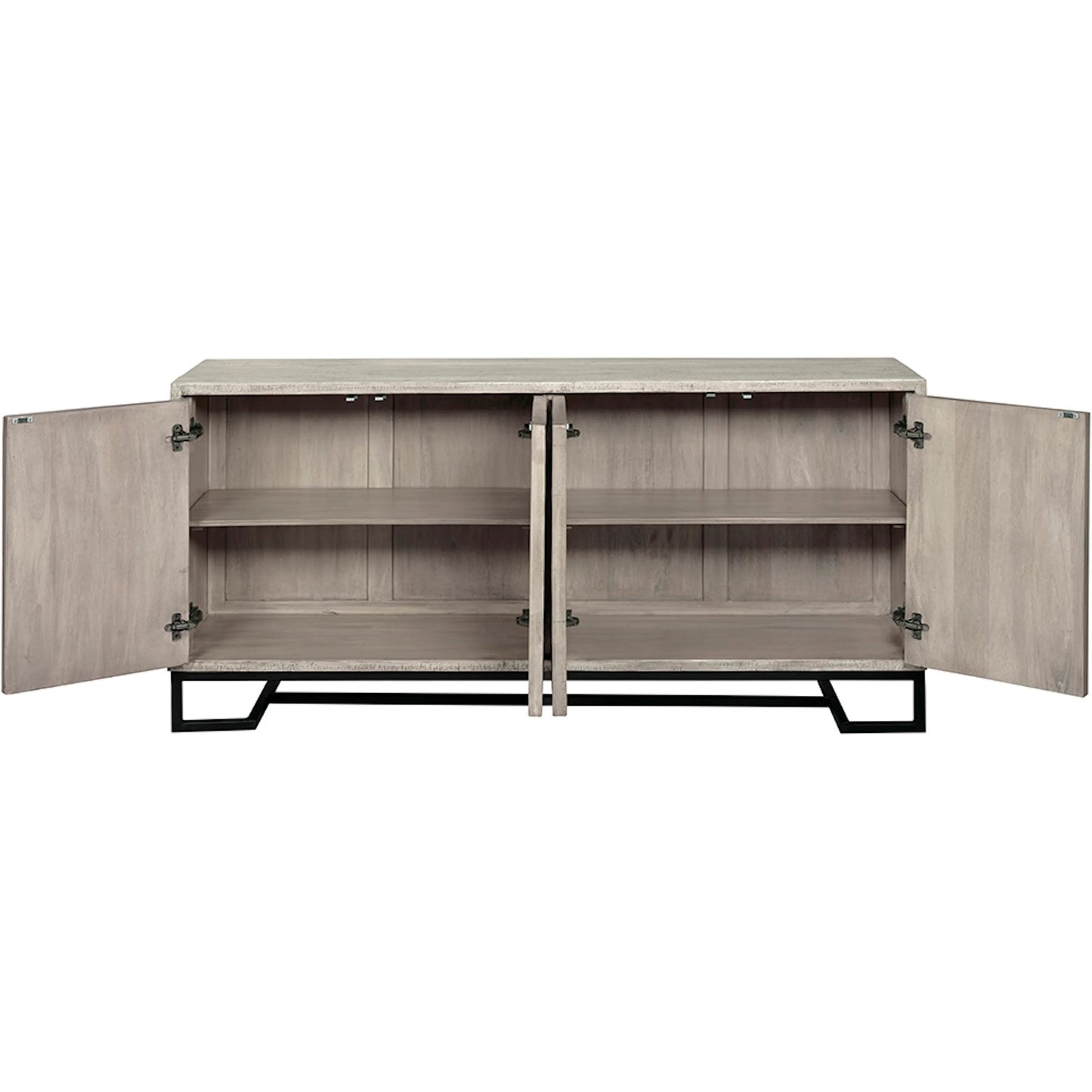 002 SI-2635910 | Additional Silo | Aspect Credenza by Fairfield Chair in grey and dune. Made from mango solids in a unique style.