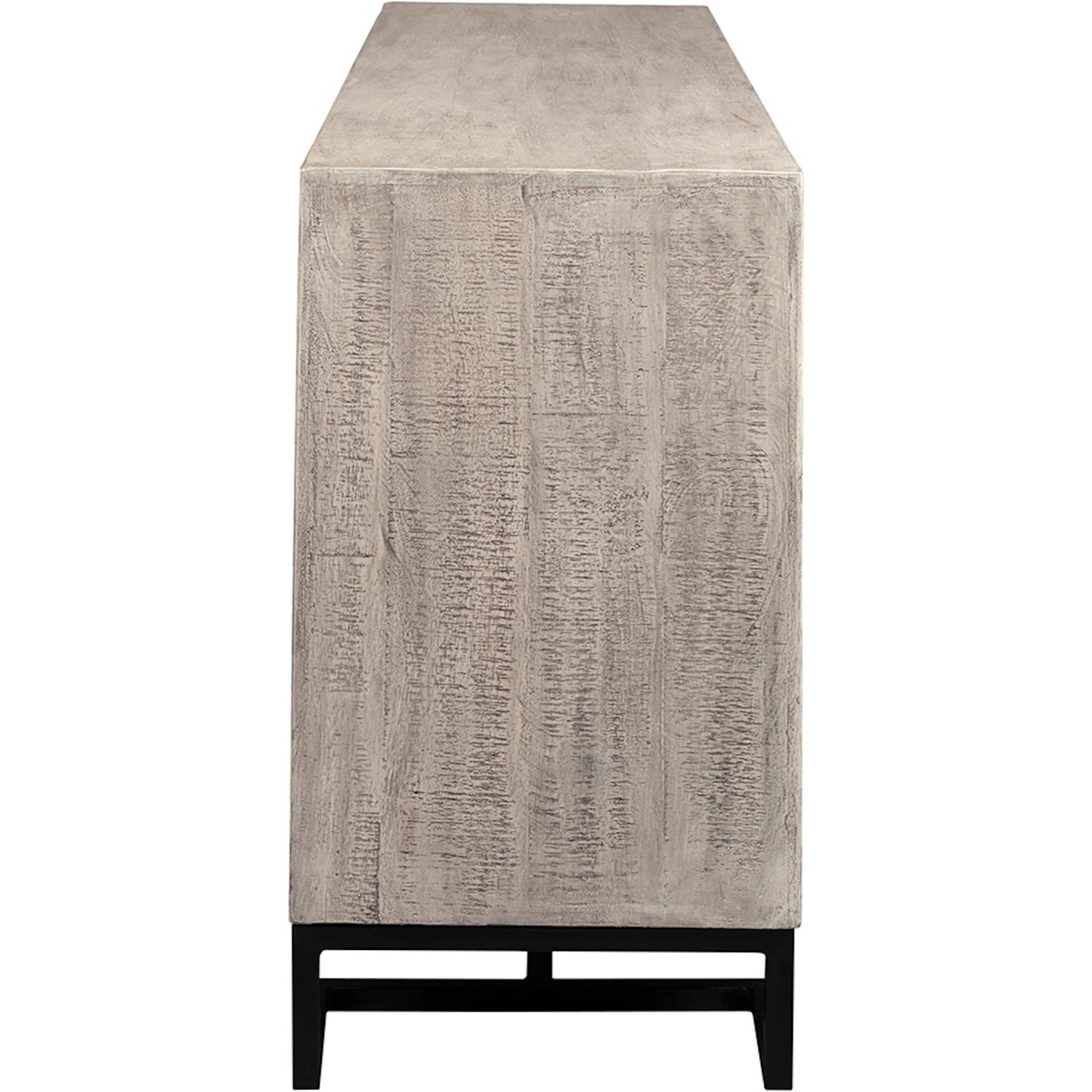 004 SI-2635910 | Additional Silo | Aspect Credenza by Fairfield Chair in grey and dune. Made from mango solids in a unique style.