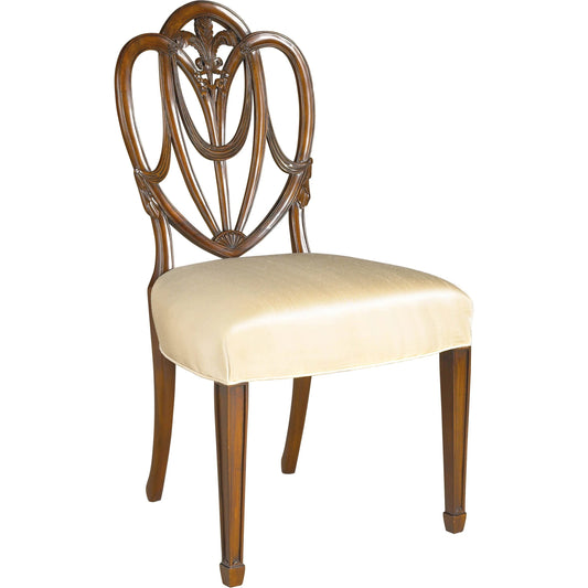 Heart Side Chair by Maitland-Smith. Made from unique in a traditional style.