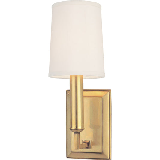 Clinton Wall Sconce by Hudson Valley. Made from brass in a modern style.