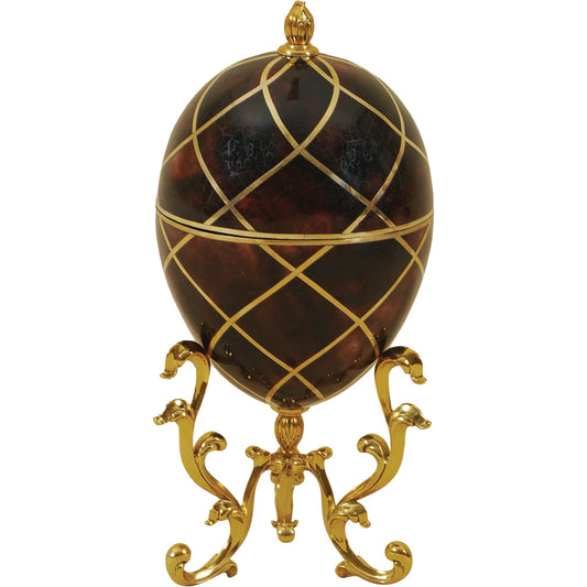 Red Egg Box by Maitland-Smith. Made from unique in a traditional style.