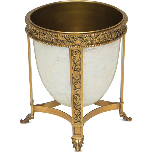 Albert Bowl with Stand by Maitland-Smith. Made from unique in a traditional style.