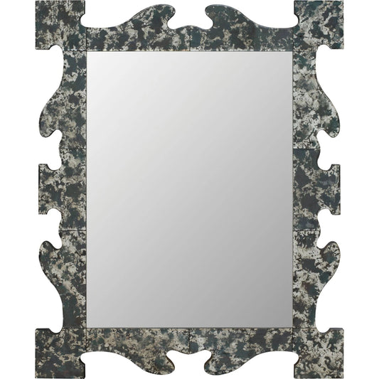 Hand Antiqued Mirror by Maitland-Smith. Made from unique in a modern style.