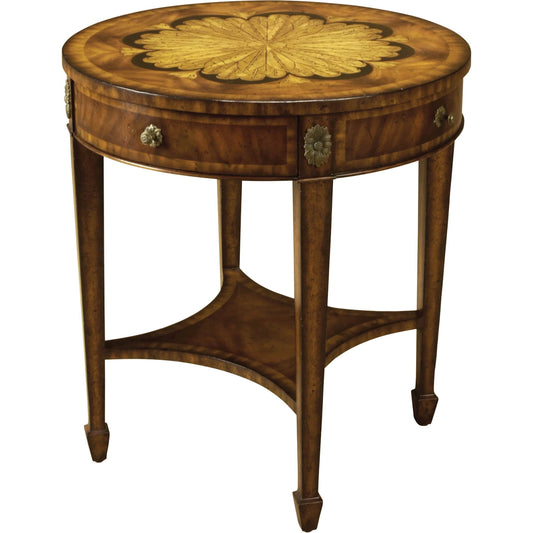 Floral Occasional Table by Maitland-Smith. Made from unique in a traditional style.