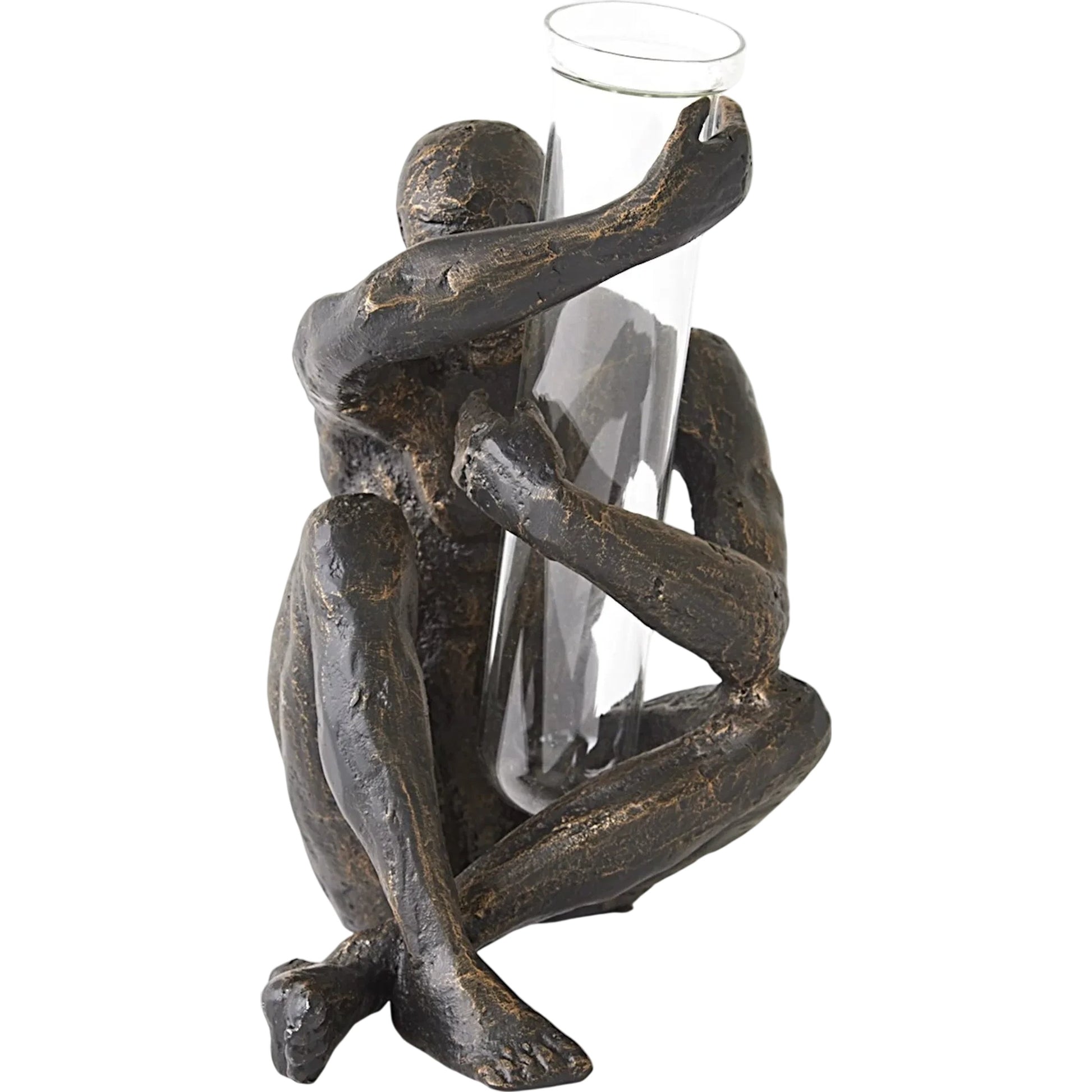 Gripping Flower Holder by Global Views. Made from cast iron, glass in a modern style.