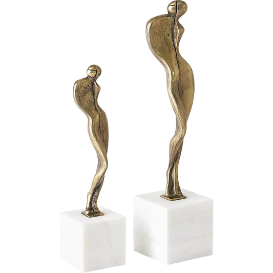 Swanky Lady by Global Views in white and marble. Made from unique in a unique style.