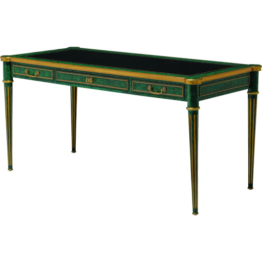 Malaquita Desk by Maitland-Smith. Made from unique in a transitional style.