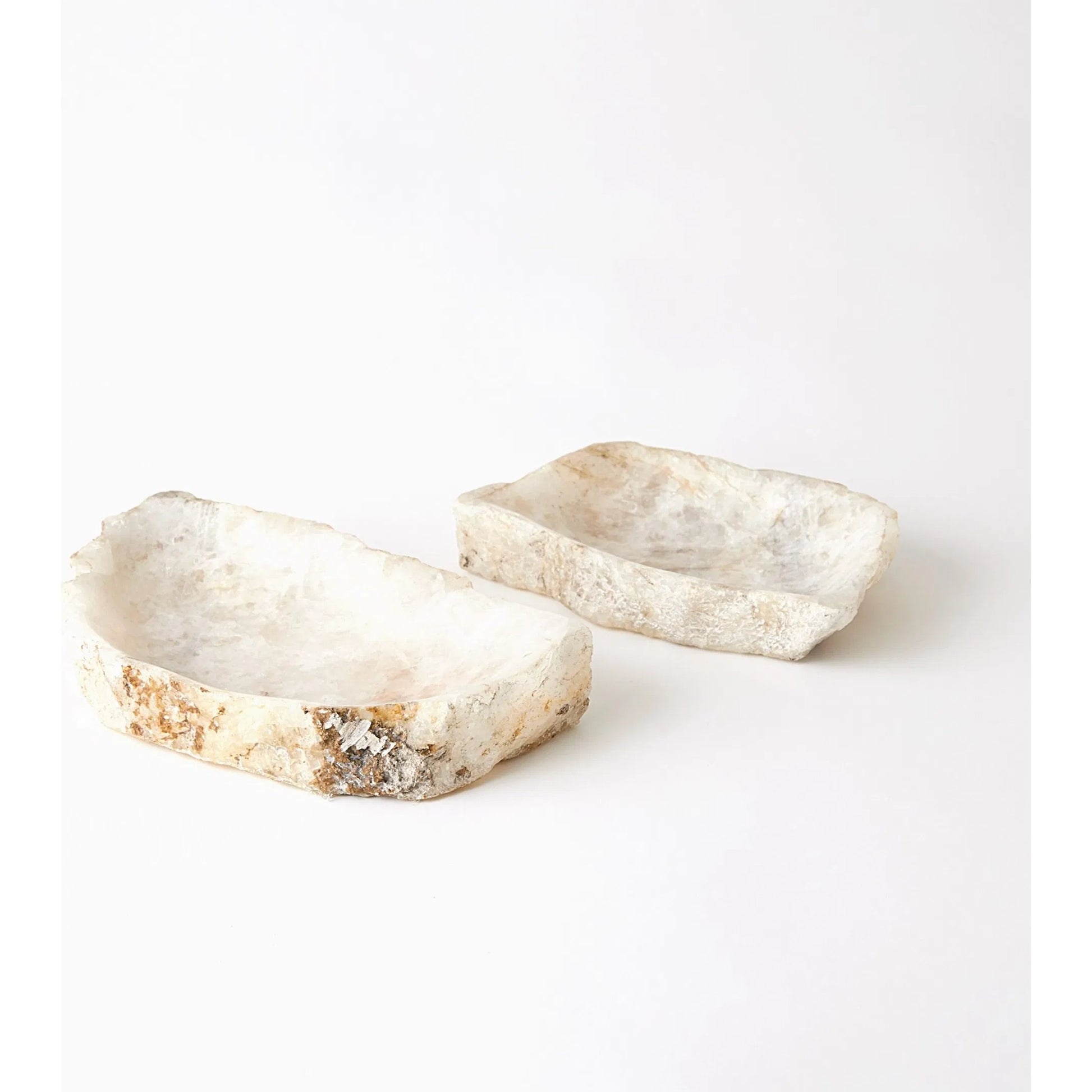 Quartz Tray by Global Views in natural. Made from stone in a unique style.