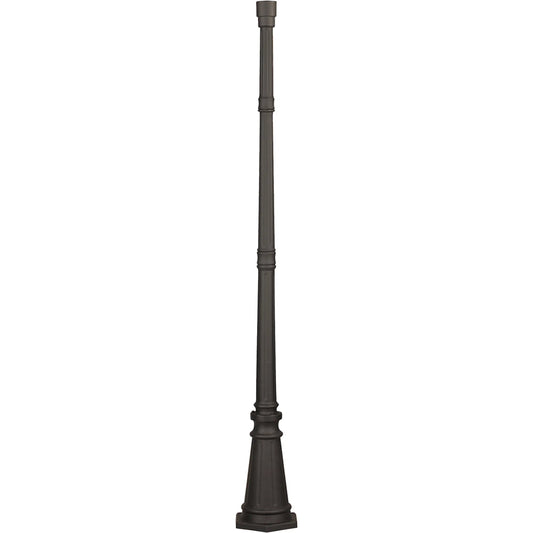 Cast Aluminum Post in Black Finish by Visual Comfort & Co. in black. Made from cast aluminum in a unique style.
