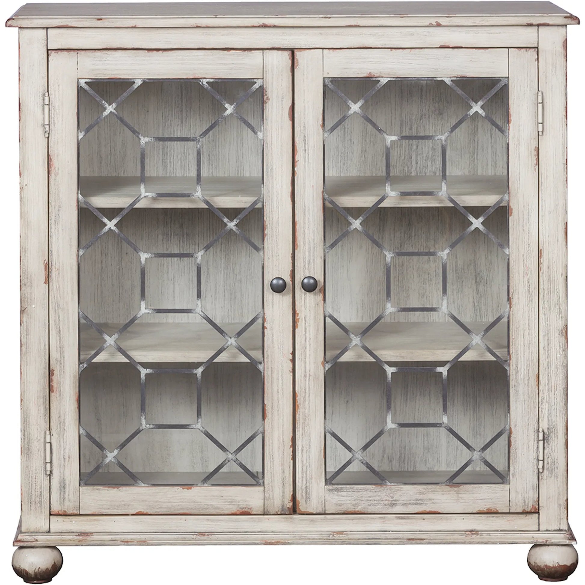 Harborside Credenza by Fairfield Chair in white and tarnished creme. Made from birch solids, veneers in a unique style.