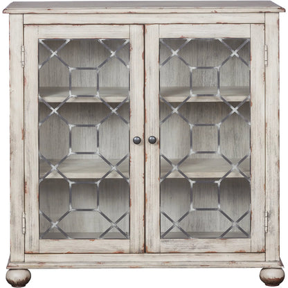 Harborside Credenza by Fairfield Chair in white and tarnished creme. Made from birch solids, veneers in a unique style.