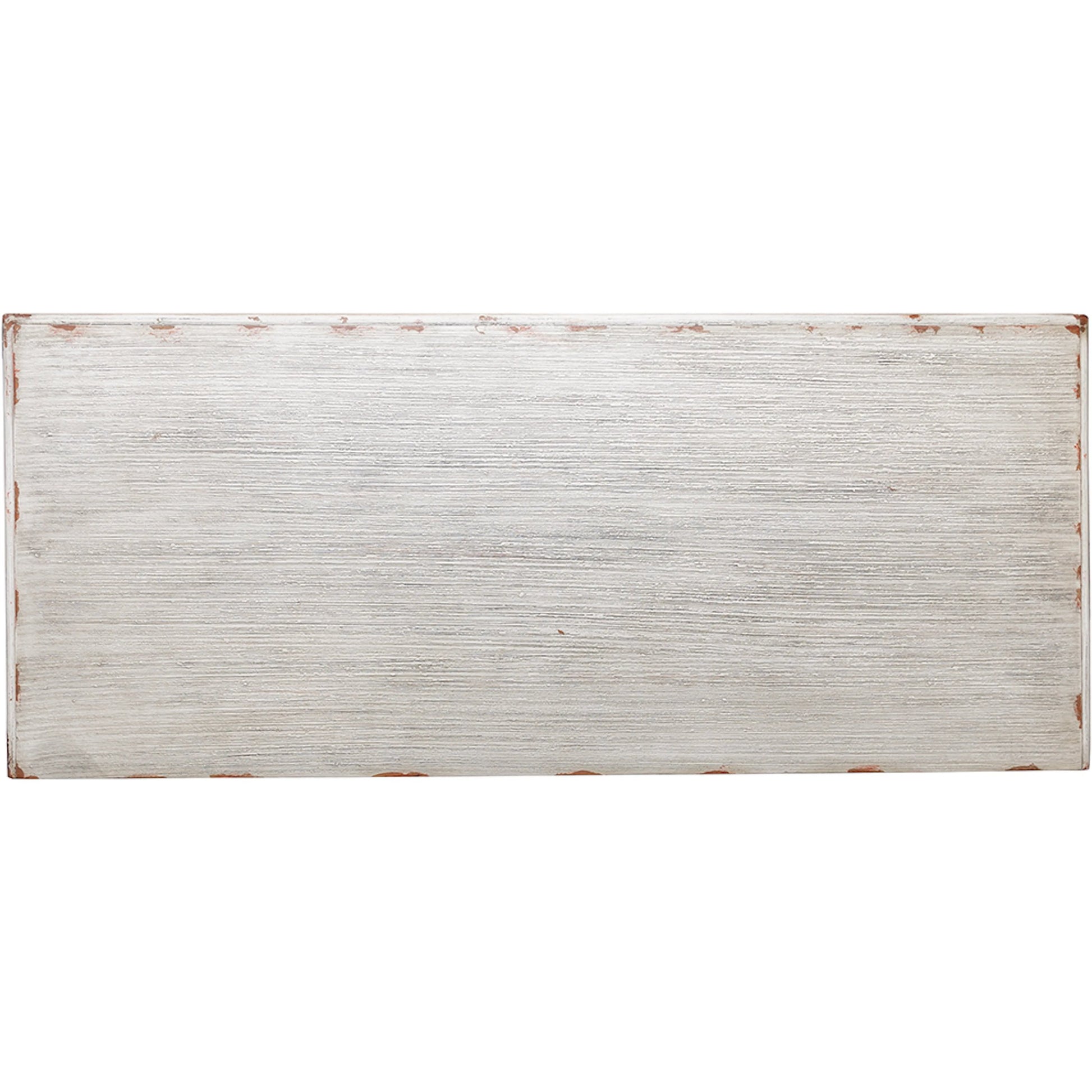 Harborside Credenza by Fairfield Chair in white and tarnished creme. Made from birch solids, veneers in a unique style.
