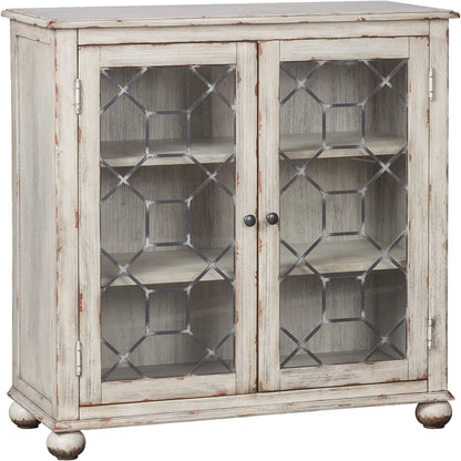 Harborside Credenza by Fairfield Chair in white and tarnished creme. Made from birch solids, veneers in a unique style.