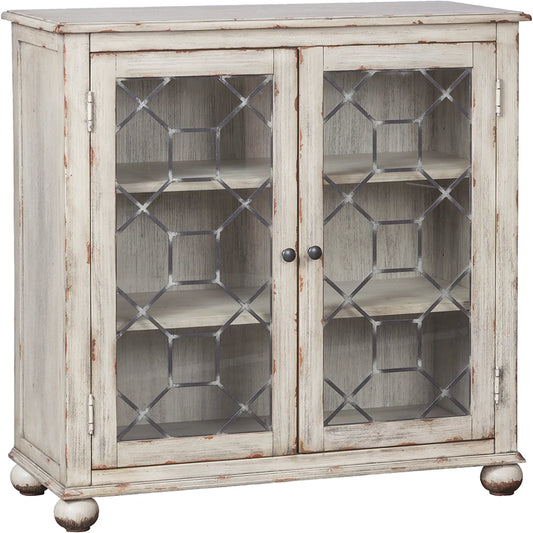 000 SI-2635922 | Primary Silo | Harborside Credenza by Fairfield Chair in white and tarnished creme. Made from birch solids, veneers in a unique style.