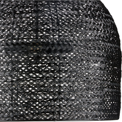 Piero Pendant by Currey and Company in satin black. Made from metal in a cottage & farmhouse style.