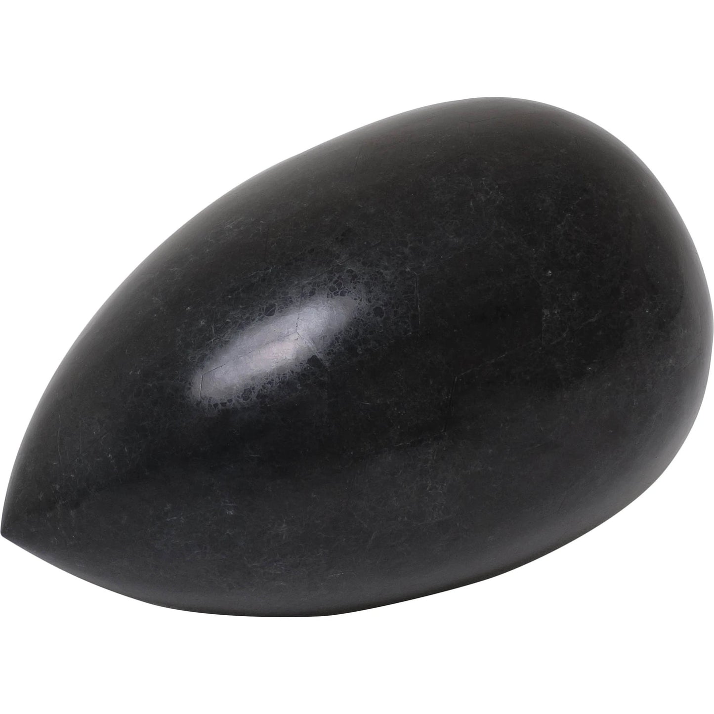 001 SI-2015626 | Primary Silo | Black Egg Sculpture by Maitland-Smith. Made from unique in a modern style.