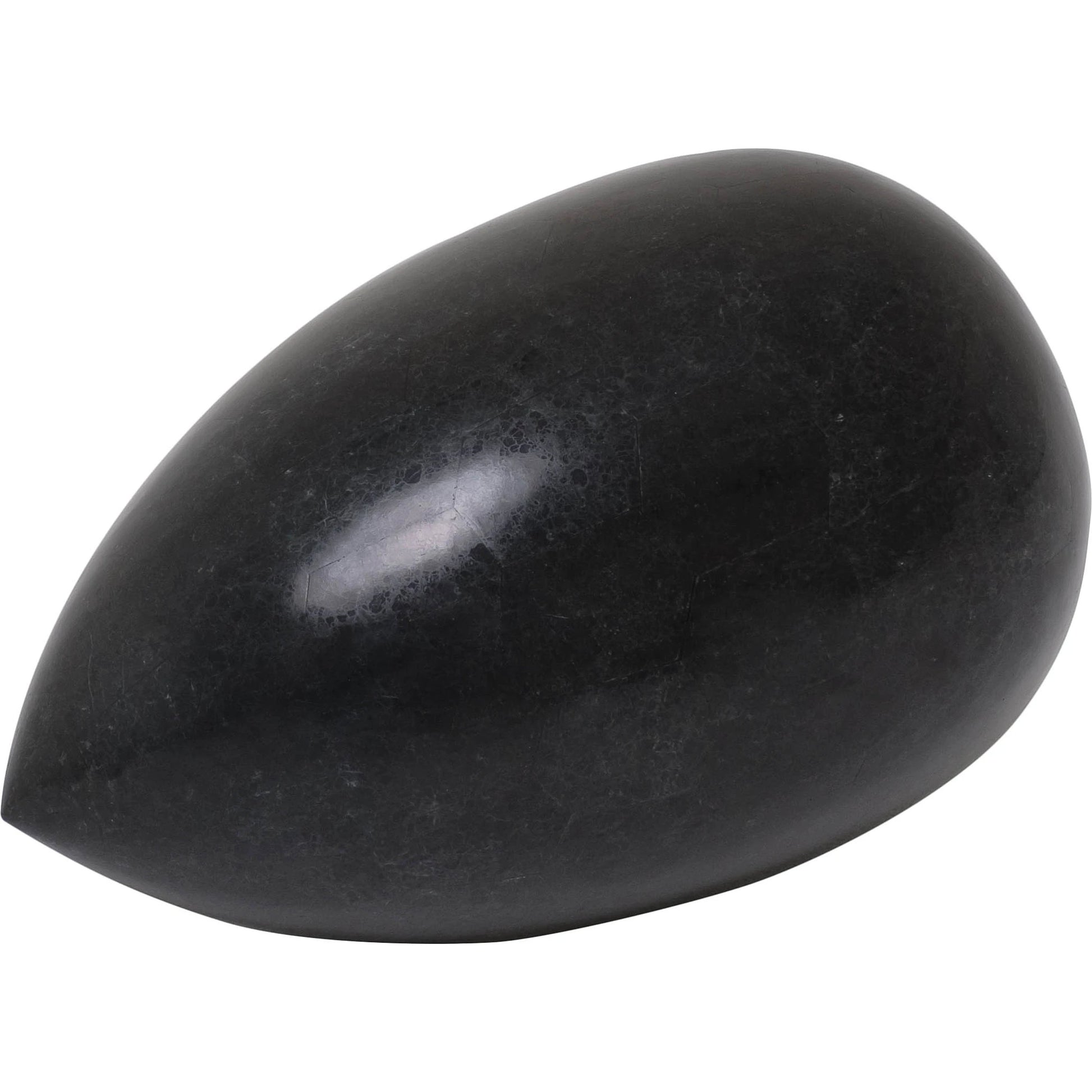 Black Egg Sculpture by Maitland-Smith. Made from unique in a modern style.