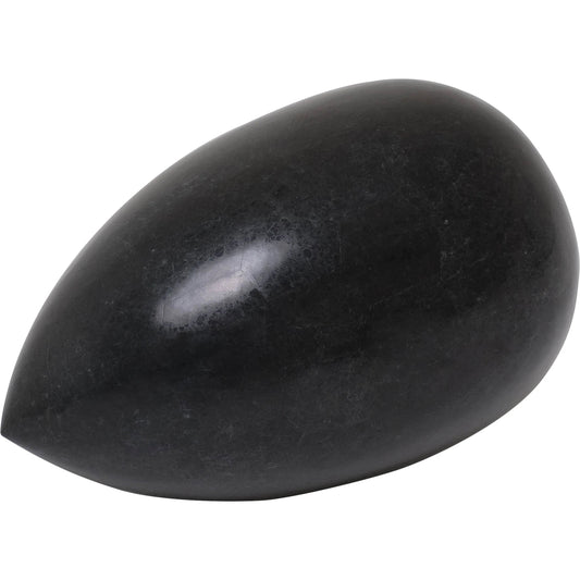 001 SI-2015626 | Primary Silo | Black Egg Sculpture by Maitland-Smith. Made from unique in a modern style.