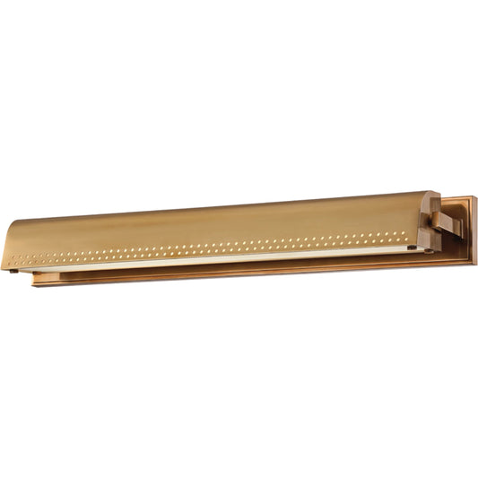 Garfield Picture Light by Hudson Valley. Made from brass in a modern style.
