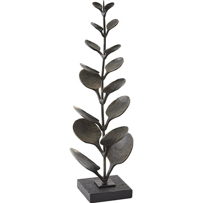 Liana Sculpture by Global Views in bronze. Made from cast iron, iron, marble in a unique style.