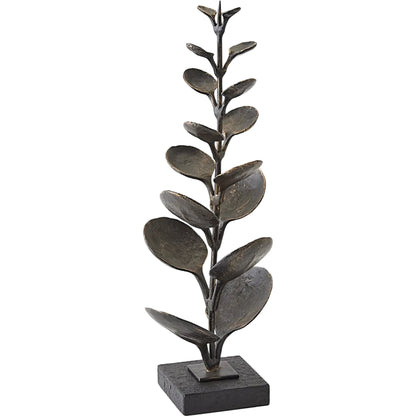 Liana Sculpture by Global Views in bronze. Made from cast iron, iron, marble in a unique style.