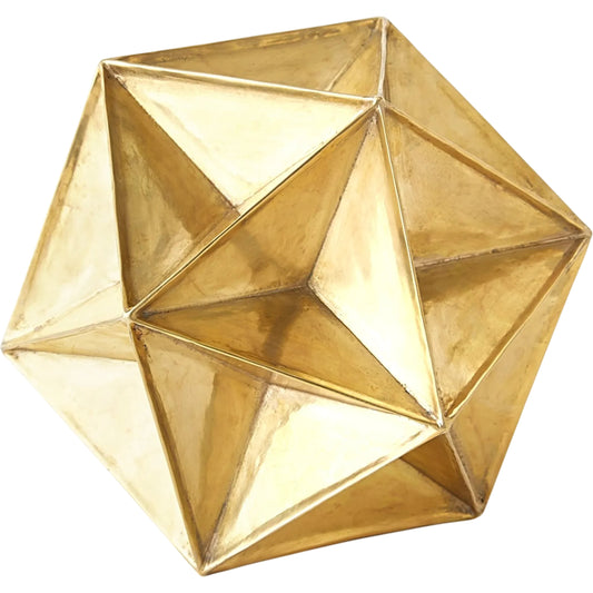 Polaris Sphere by Global Views in brass. Made from cast brass in a modern style.