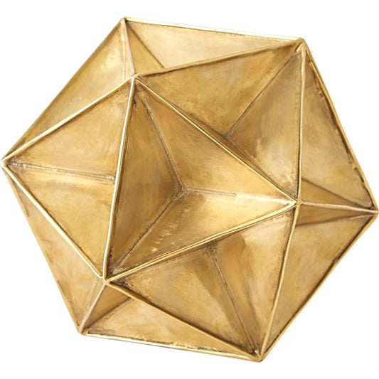 Polaris Sphere by Global Views in brass. Made from cast brass in a modern style.