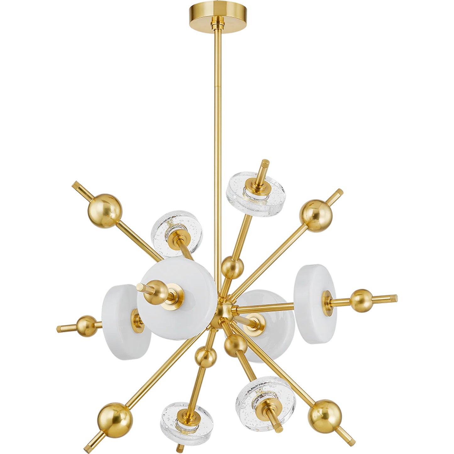 002 SI-2335802 | Additional Silo | Maynard 8-Light Chandelier by Hudson Valley in aged brass. Made from steel in a modern style.