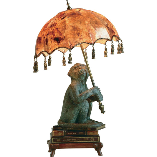 Parasol Monkey Lamp by Maitland-Smith. Made from unique in a traditional style.