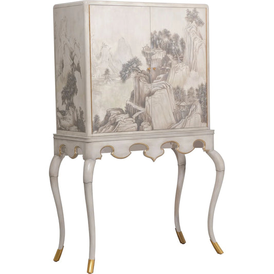 Lacca Veneziana Bar Cabinet by Maitland-Smith. Made from unique in a traditional style.