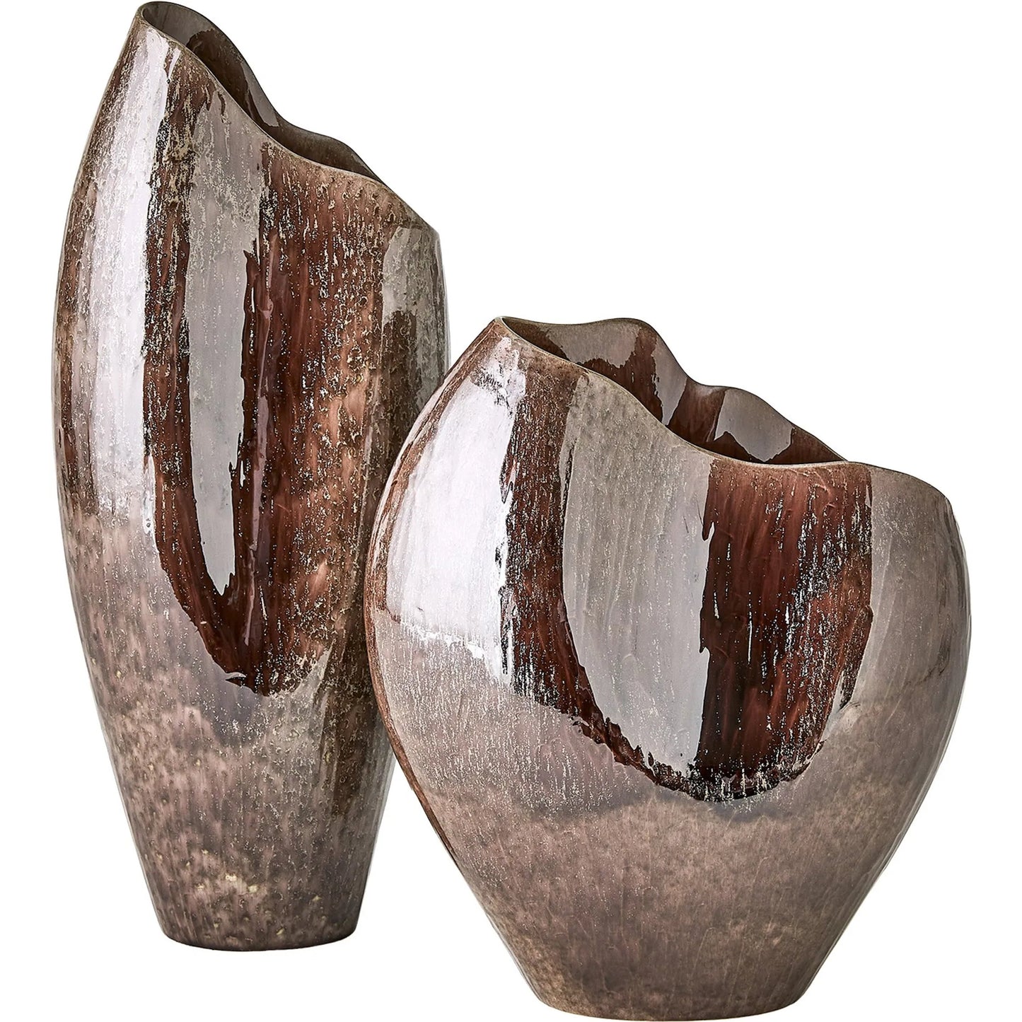 003 SI-2323769,SI-2323770 | Additional Silo | Horn Amethyst Vase by Global Views in amethyst. Made from unique in a modern style.